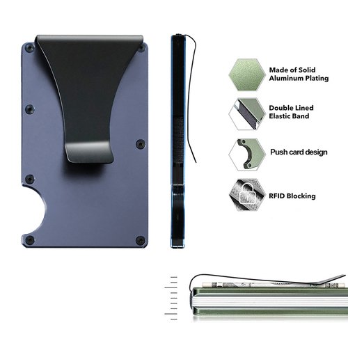 Minimalist RFID Metal Card Holder – Smart Everyday Carry - Image 3